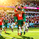 2026世界杯16强赛第四日，球员庆祝进球